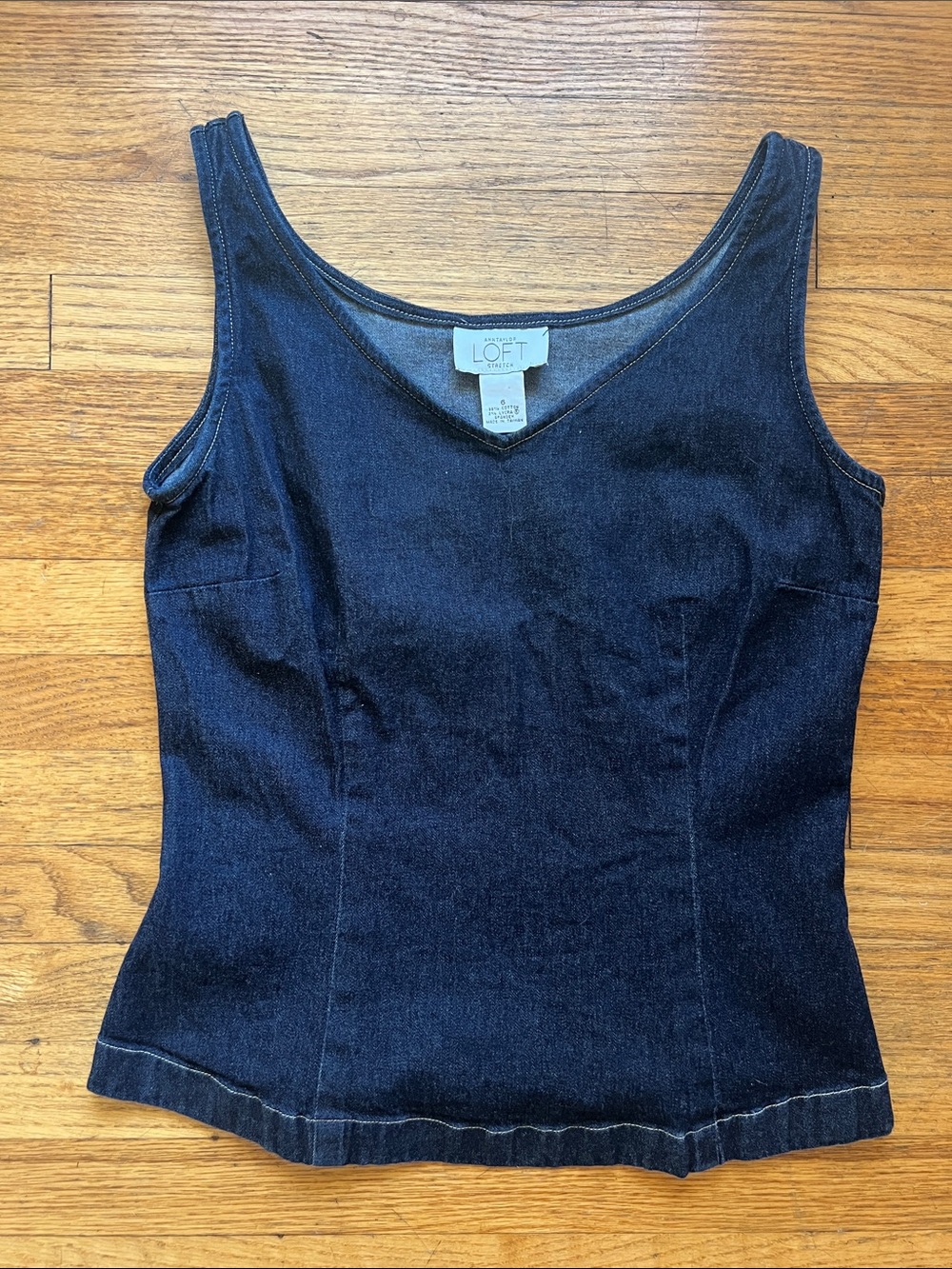 Ann Taylor LOFT Dark Denim Tank Top